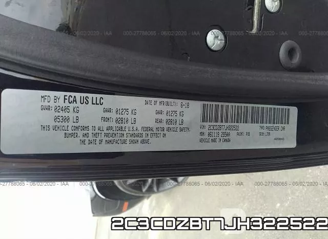 2C3CDZBT7JH322522 фото 10