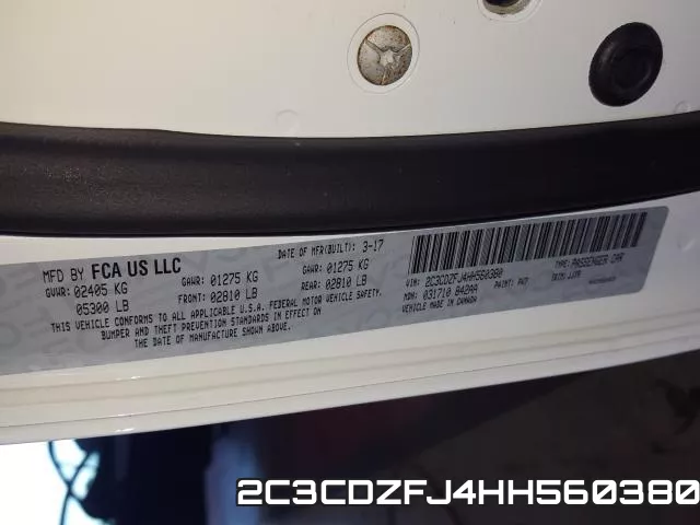 2C3CDZFJ4HH560380 фото 2