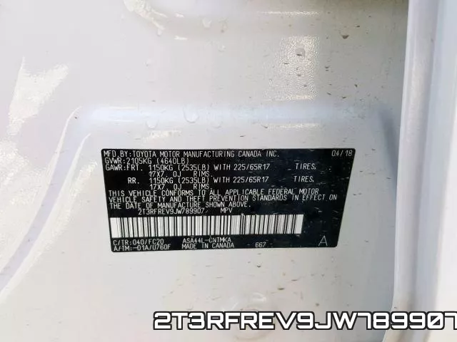 2T3RFREV9JW789907 фото 2