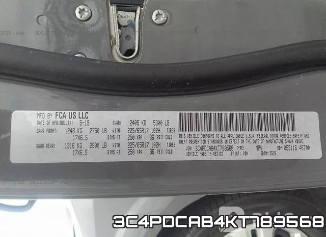 3C4PDCAB4KT789568 фото 10
