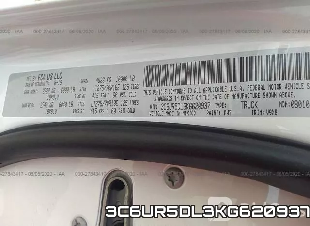3C6UR5DL3KG620937 фото 10
