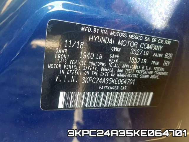 3KPC24A35KE064701 фото 2