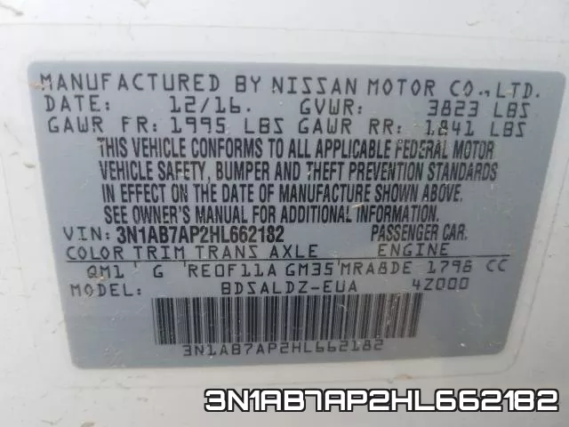 3N1AB7AP2HL662182 фото 2