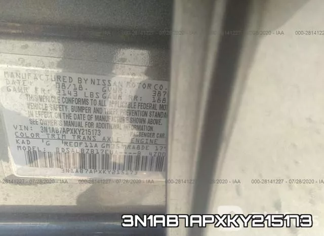 3N1AB7APXKY215173 фото 9