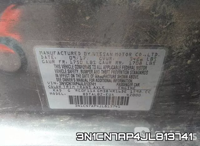 3N1CN7AP4JL813741 фото 10