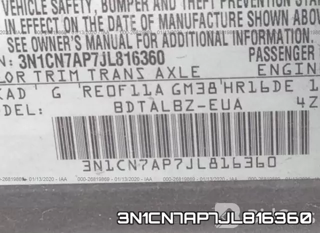 3N1CN7AP7JL816360 фото 10