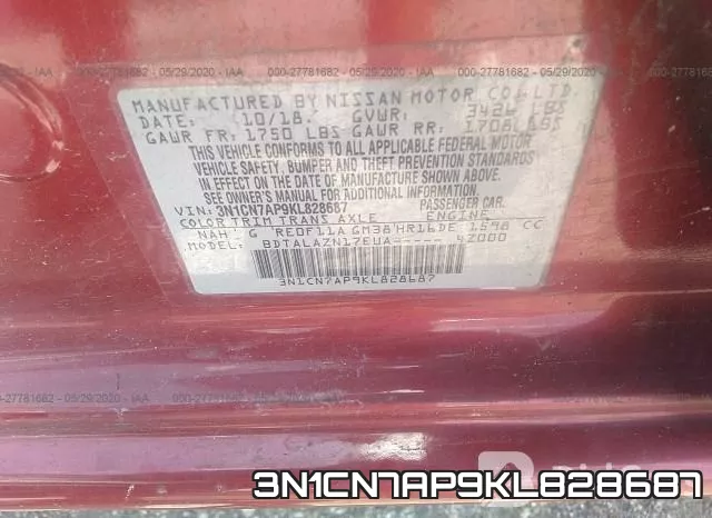 3N1CN7AP9KL828687 фото 10
