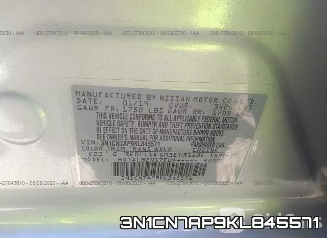 3N1CN7AP9KL845571 фото 10