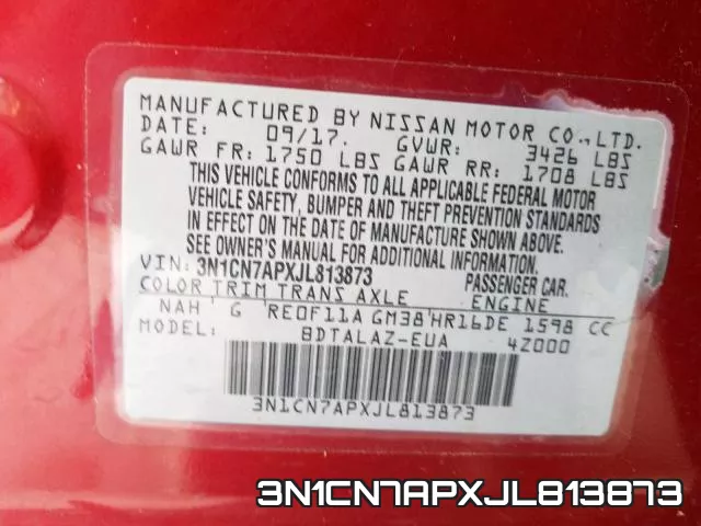 3N1CN7APXJL813873 фото 2