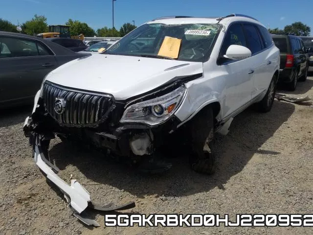5GAKRBKD0HJ220952 фото 3