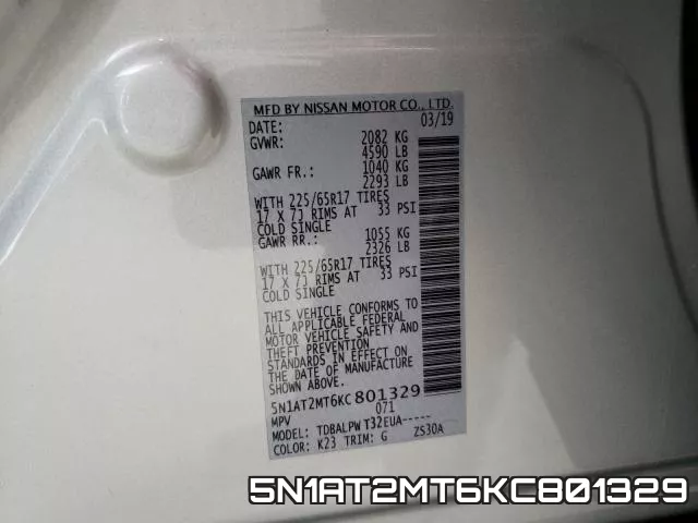5N1AT2MT6KC801329 фото 2