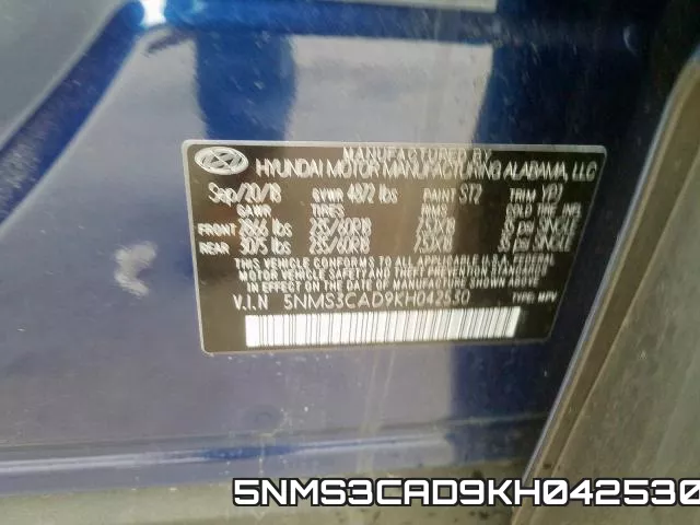 5NMS3CAD9KH042530 фото 2