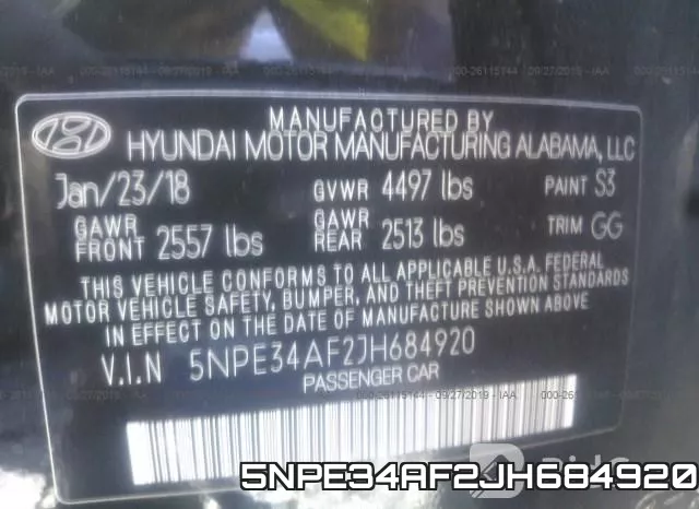 5NPE34AF2JH684920 фото 10