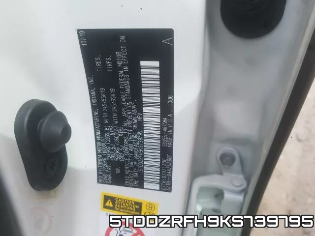 5TDDZRFH9KS739795 фото 2