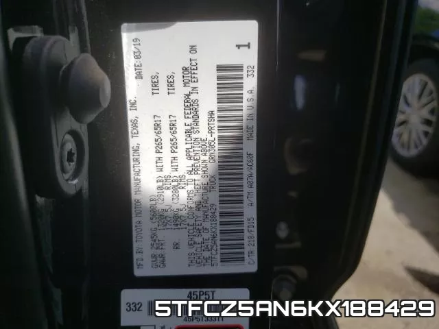 5TFCZ5AN6KX188429 фото 2