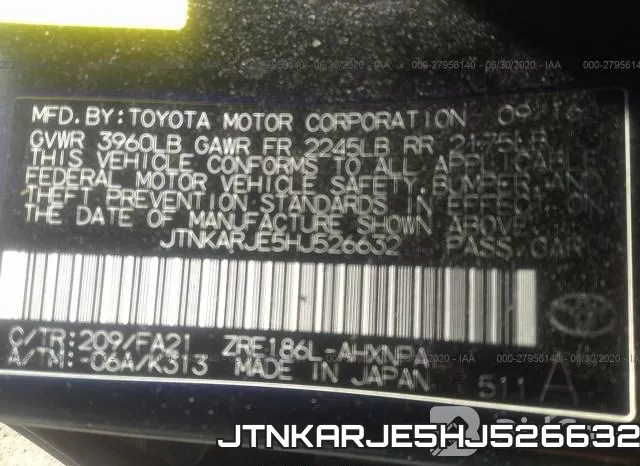 JTNKARJE5HJ526632 фото 10