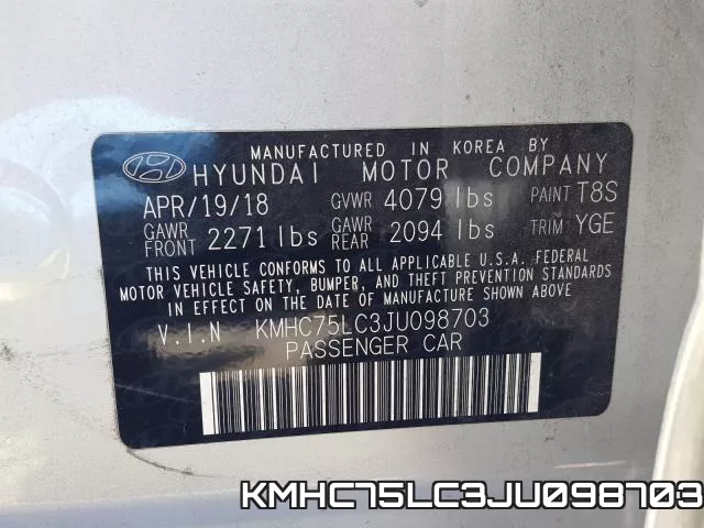 KMHC75LC3JU098703 фото 2