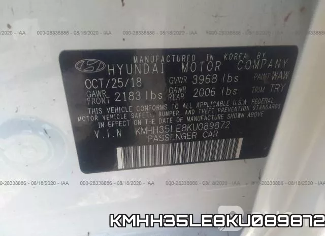 KMHH35LE8KU089872 фото 10
