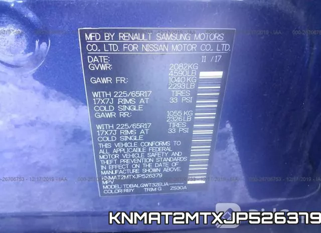 KNMAT2MTXJP526379 фото 10