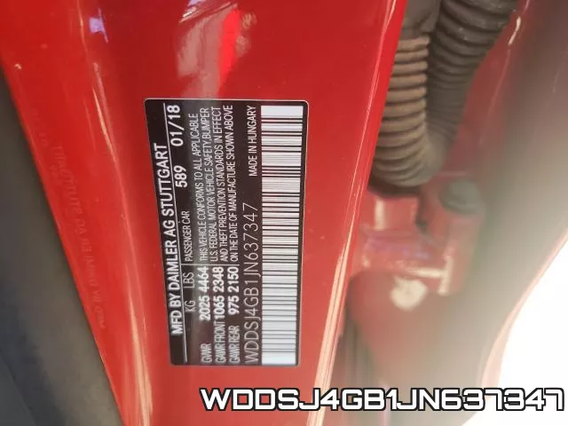 WDDSJ4GB1JN637347 фото 2