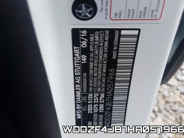 WDDZF4JB7HA057966 фото 2