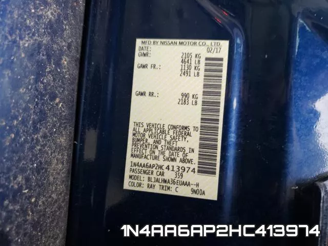 1N4AA6AP2HC413974 фото 2
