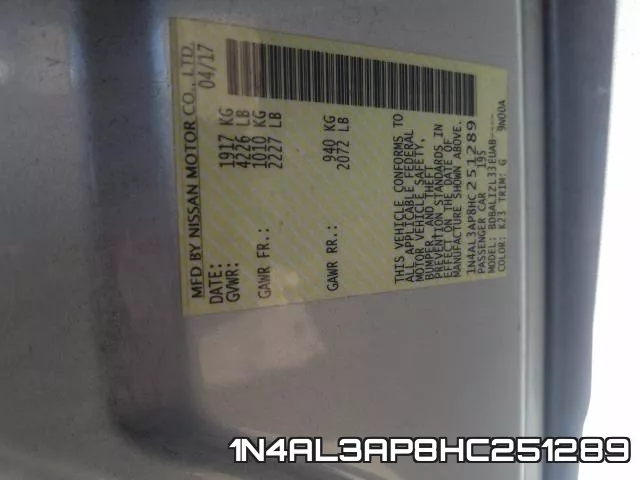 1N4AL3AP8HC251289 фото 2