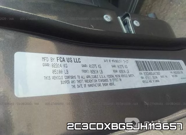 2C3CDXBG5JH113657 фото 10