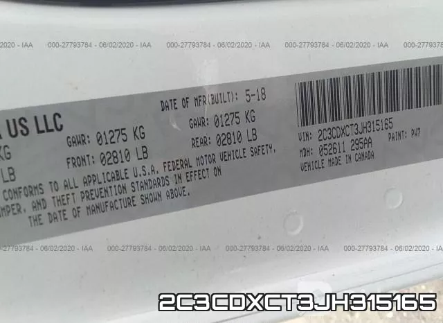 2C3CDXCT3JH315165 фото 10