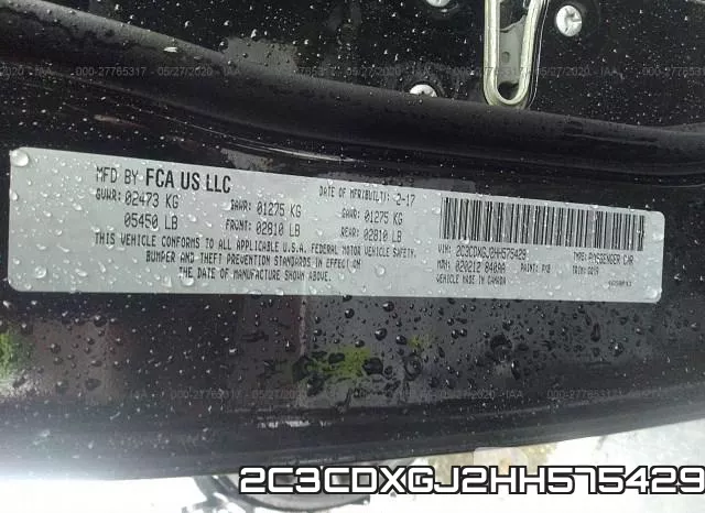 2C3CDXGJ2HH575429 фото 10