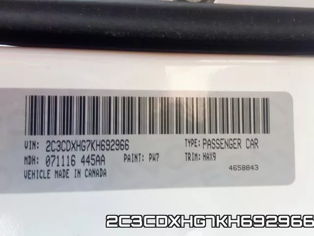 2C3CDXHG7KH692966 фото 2