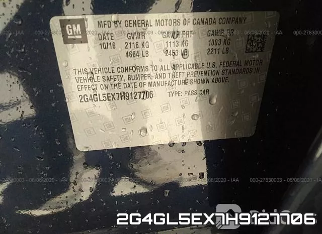 2G4GL5EX7H9127706 фото 10