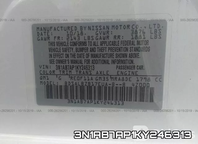 3N1AB7AP1KY246313 фото 10