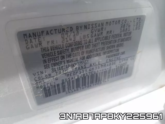 3N1AB7AP8KY225961 фото 2