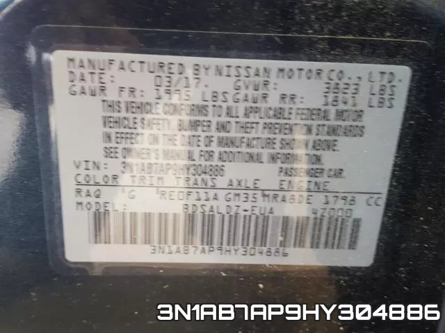 3N1AB7AP9HY304886 фото 2
