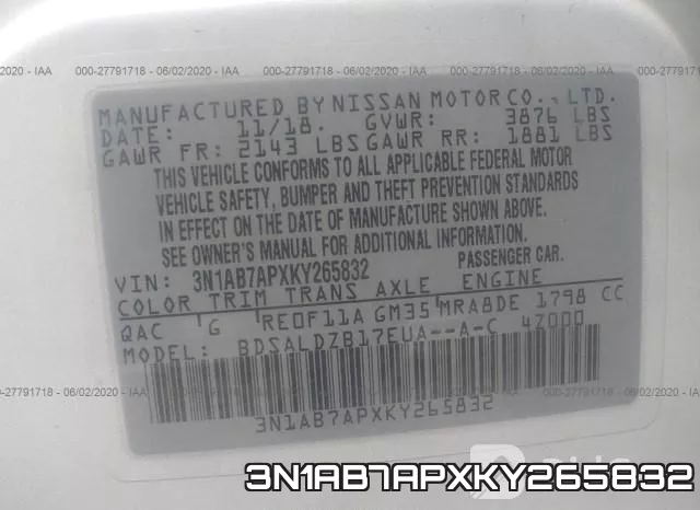3N1AB7APXKY265832 фото 10