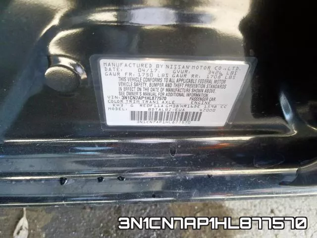 3N1CN7AP1HL877570 фото 2