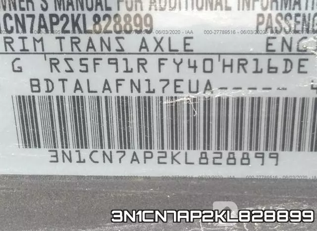 3N1CN7AP2KL828899 фото 10