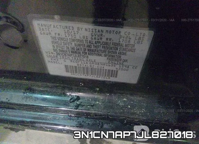 3N1CN7AP7JL827018 фото 10