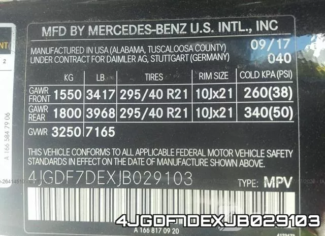 4JGDF7DEXJB029103 фото 10