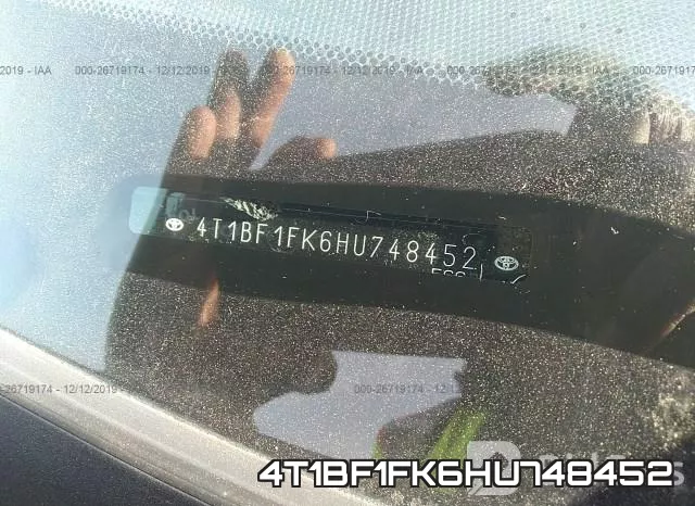 4T1BF1FK6HU748452 фото 10
