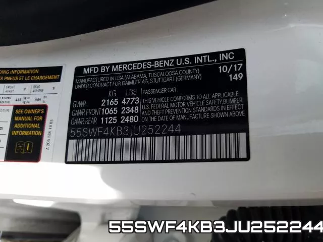 55SWF4KB3JU252244 фото 2