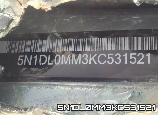 5N1DL0MM3KC531521 фото 10