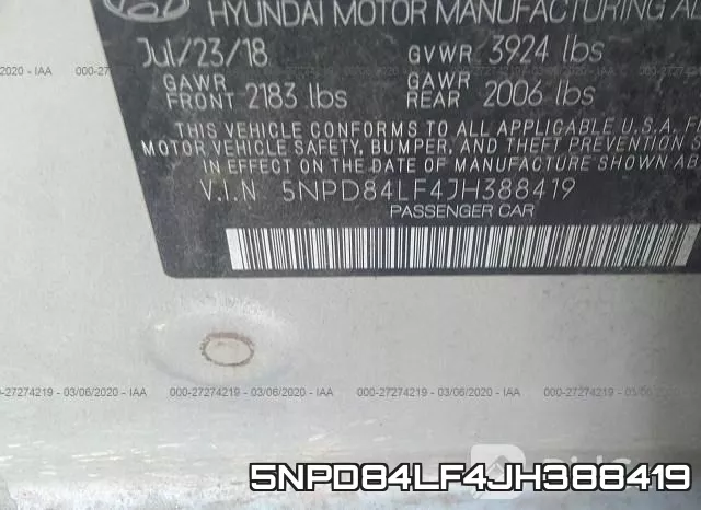 5NPD84LF4JH388419 фото 10