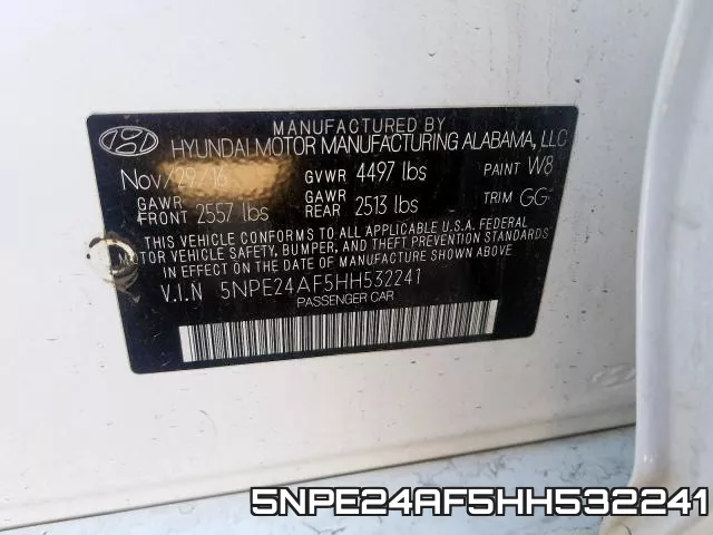 5NPE24AF5HH532241 фото 2