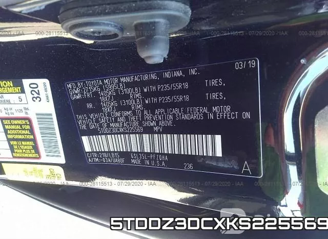 5TDDZ3DCXKS225569 фото 10