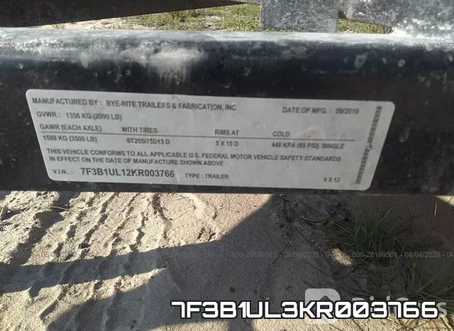 7F3B1UL3KR003766 фото 10