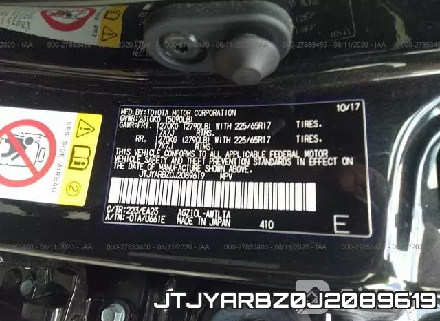 JTJYARBZ0J2089619 фото 10