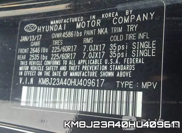 KM8J23A40HU409617 фото 10