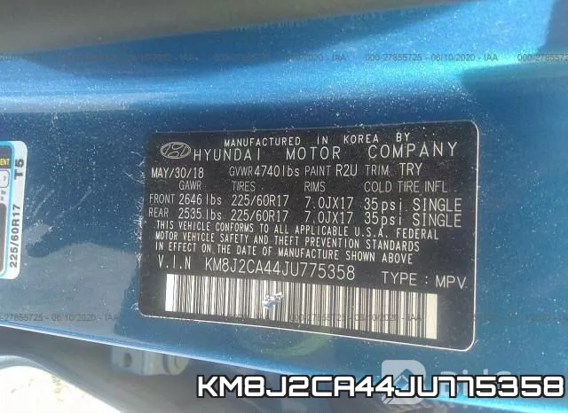 KM8J2CA44JU775358 фото 10